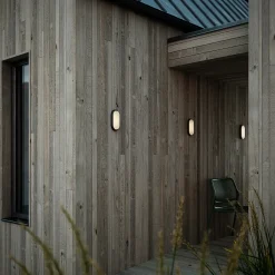 Sale Nordlux oval udendørs væglampe sort