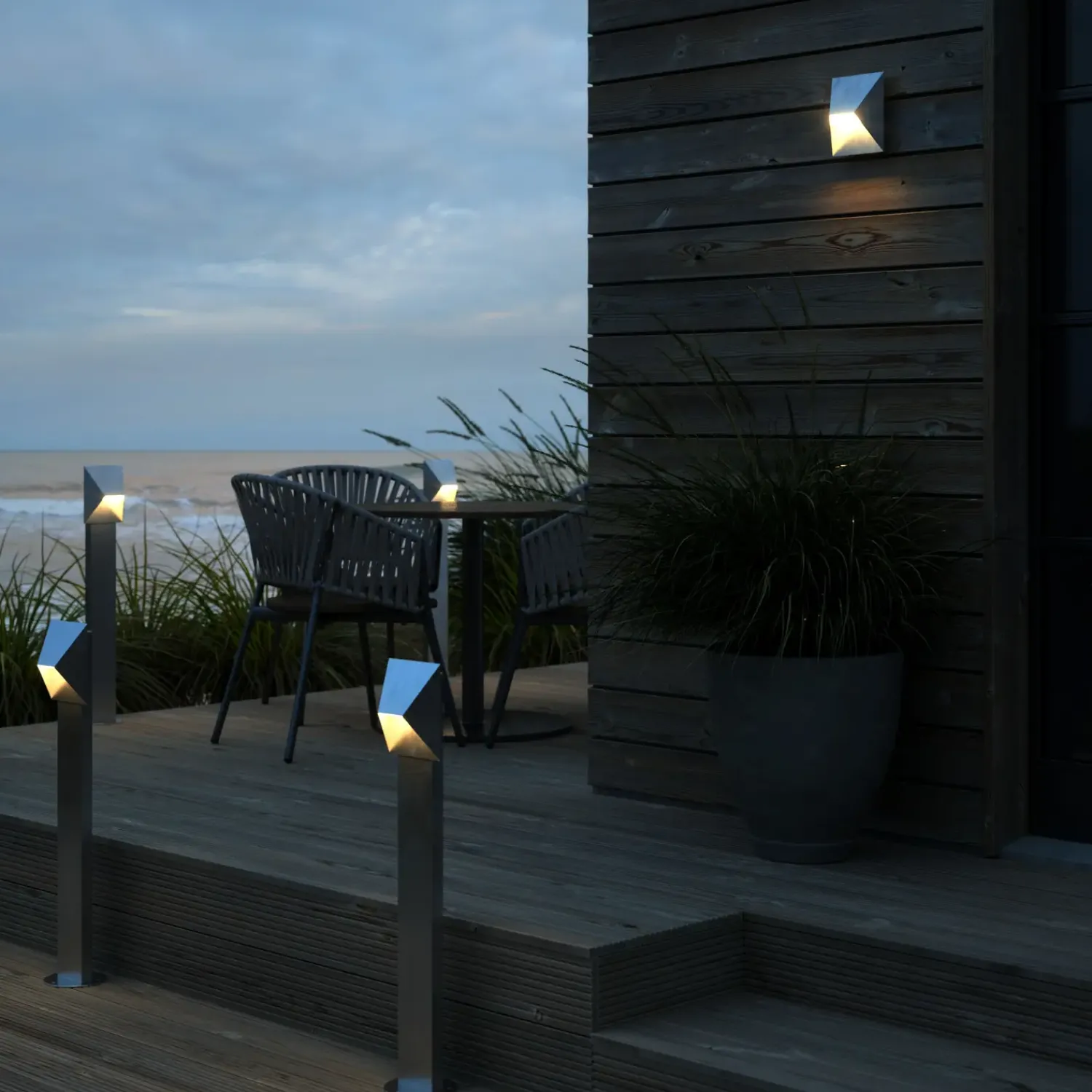 Udendørs Væglamper^Nordlux Pontio 15 udendørs væglampe galvaniseret stål