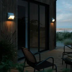 Discount Nordlux Pontio 27 udendørs væglampe galvaniseret stål