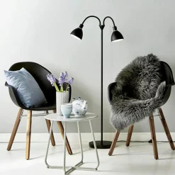 Outlet Nordlux Ray dobb. gulvlampe E14 sort