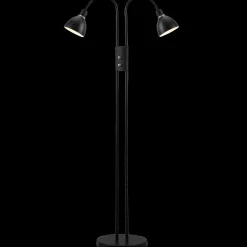 Gulvlamper^Nordlux Ray gulvlampe med dæmper sort