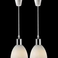 Sale Nordlux Ray pendel-sæt 2 stk. E14 krom/opal