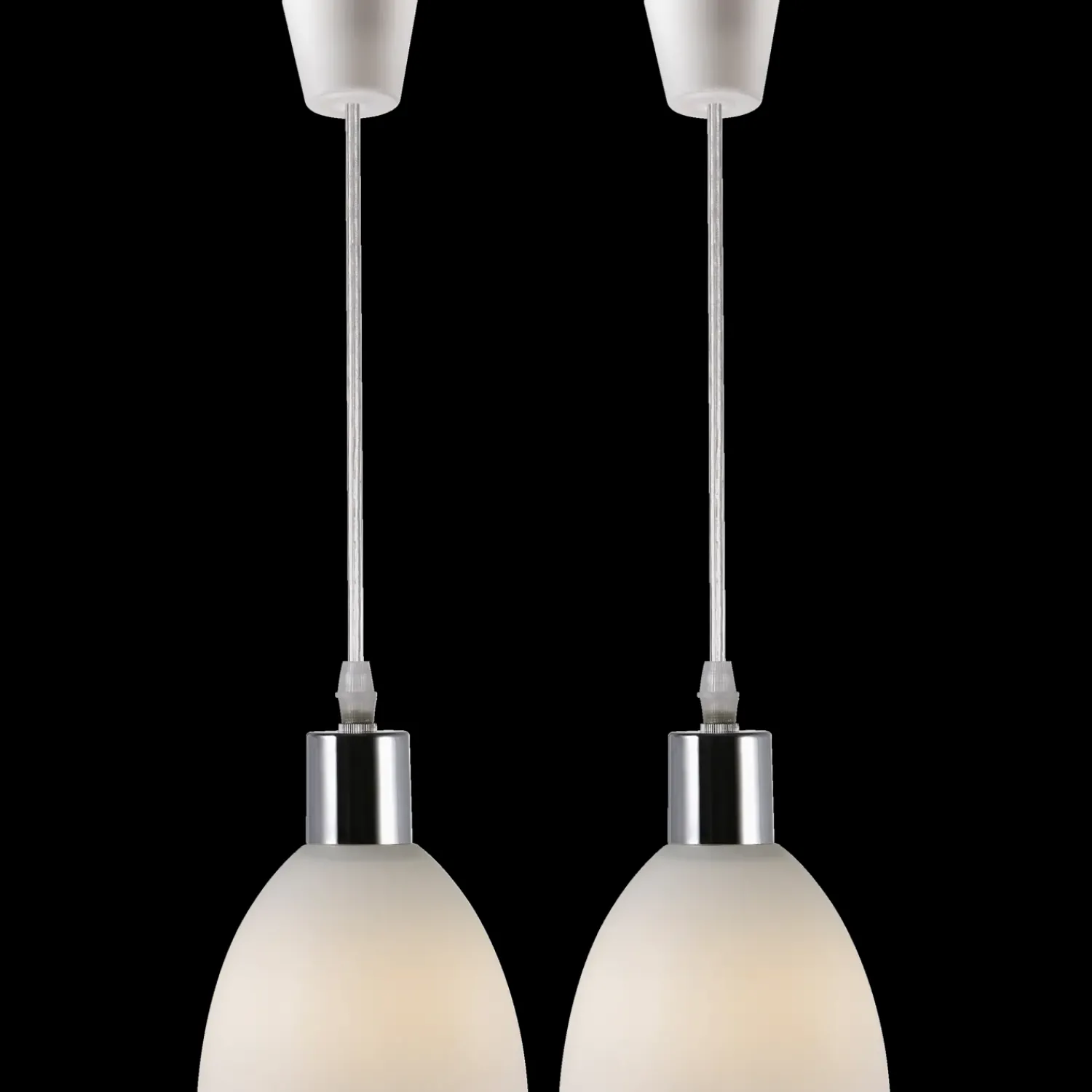 Sale Nordlux Ray pendel-sæt 2 stk. E14 krom/opal