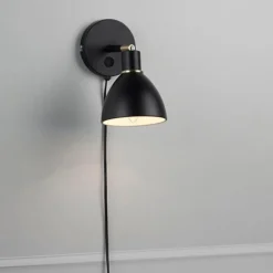 Online Nordlux Ray væglampe E14 sort