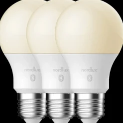 E27 Pærer^Nordlux smart pære LED E27 A60 SMD 7W hvid 3 pak