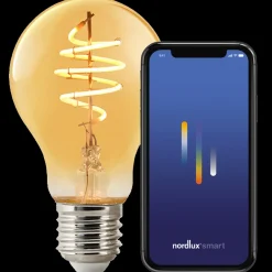 E27 Pærer^Nordlux smart pære LED E27 A60 4,7W ravfarvet