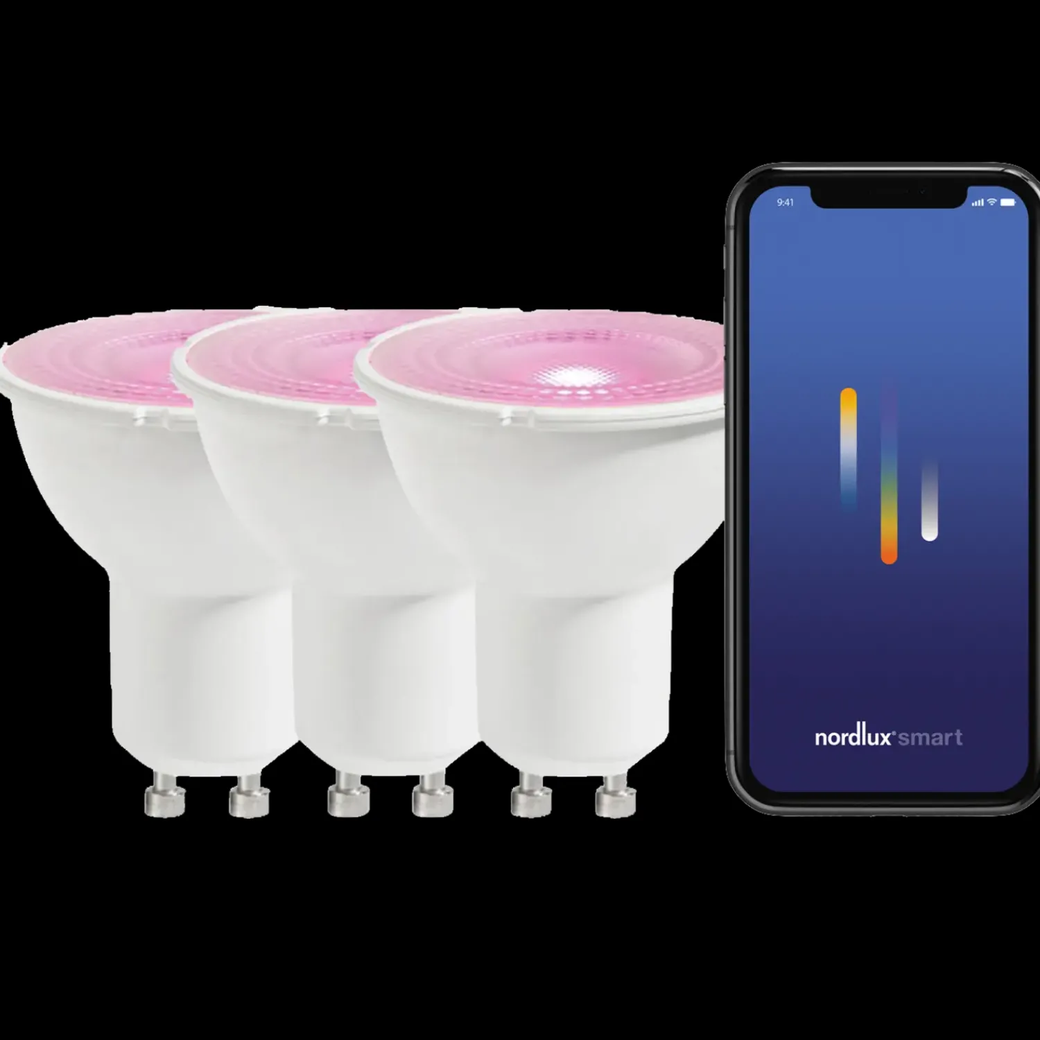 Gu10 Spots^Nordlux smart pære LED GU10 color 3 pk
