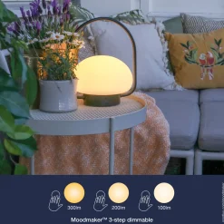 Discount Nordlux Sponge batteri havelampe to-go Ø20 hvid/sort