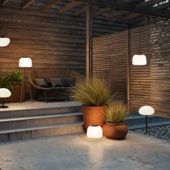 New Nordlux Sponge batteri havelampe til bord Ø20 hvid/sort