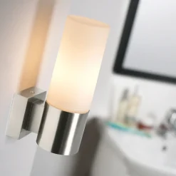 Nordlux Badeværelseslamper^Tangens enkelt badeværelseslampe børstet stål