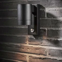 Clearance Nordlux Tin Maxi udendørs væglampe med sensor sort