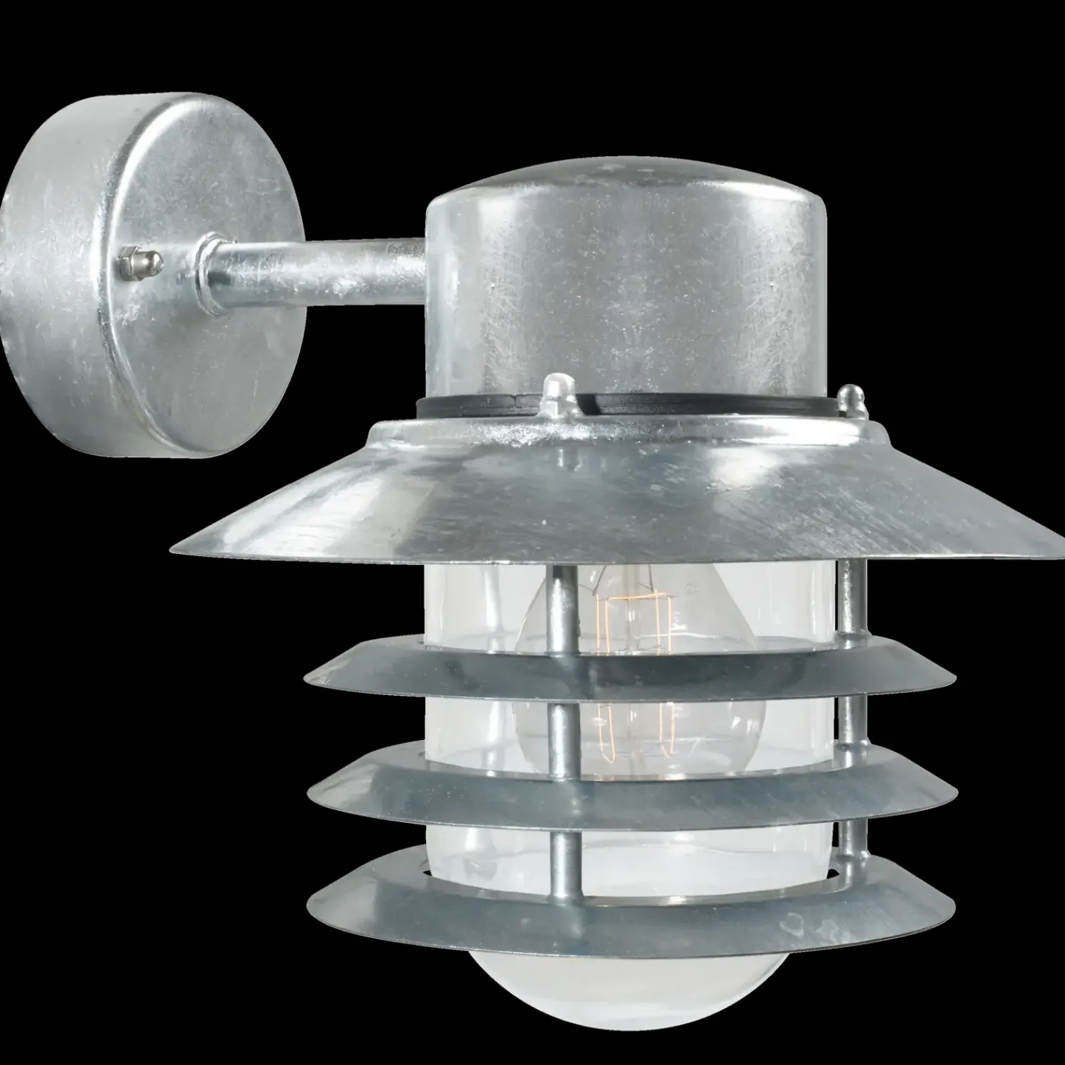 Outlet Nordlux Vejers Down udendørs væglampe galvaniseret