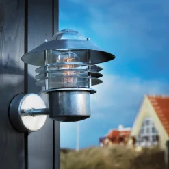 Outlet Nordlux Vejers Down udendørs væglampe galvaniseret