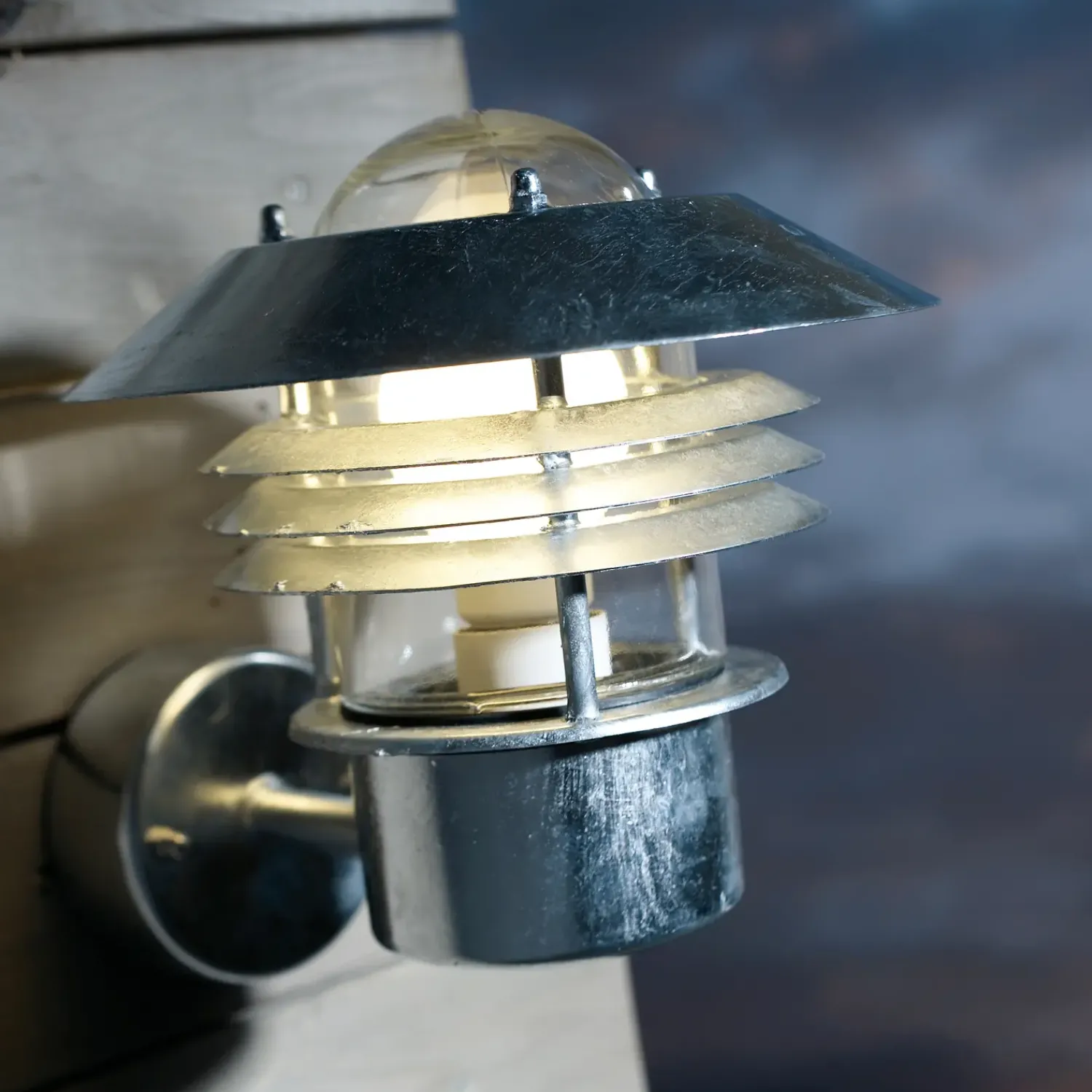 Outlet Nordlux Vejers Down udendørs væglampe galvaniseret