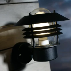 Nordlux Udendørs Væglamper^Vejers udendørs væglampe sort