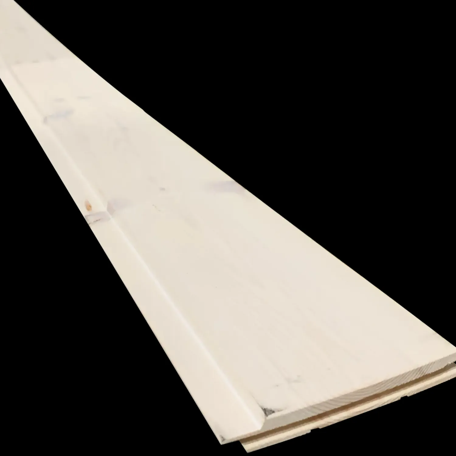 Loftbeklædning^Norrland loftprofilbrædder høvlet fyr 19x125mm (15x120mm) x 4,2M hvid superlasur