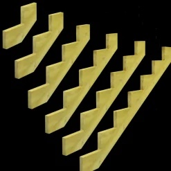 Clearance NSH trappevange 3 - trin trykimpr. træ