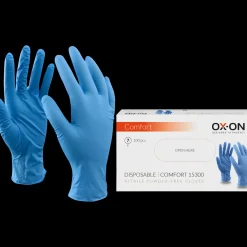 Online OX-ON engangshandsker comfort 15300 str. 10 blå