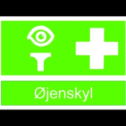 Clearance OX-ON oplysningsskilt øjenskyl plast A4