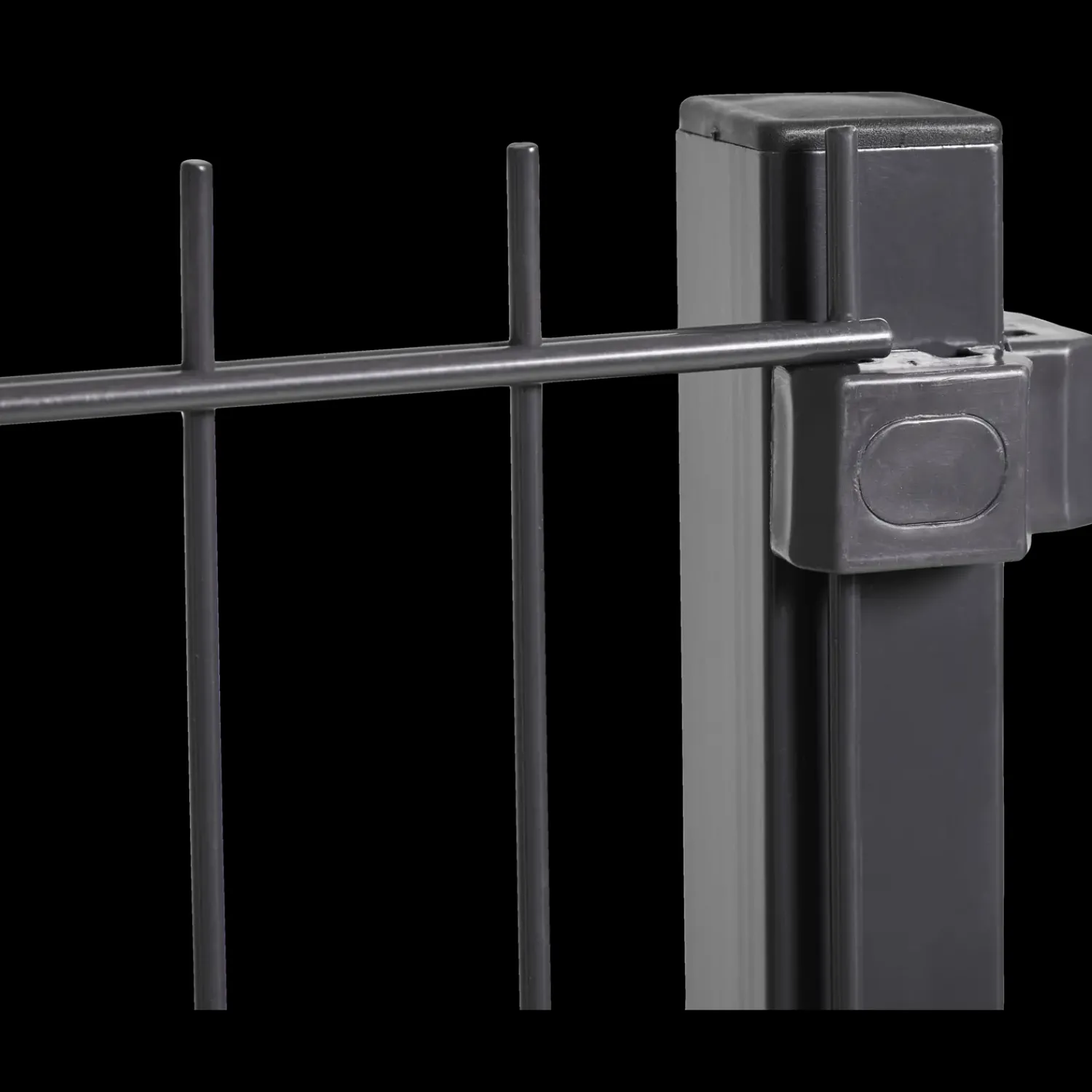 Stål- Og Glashegn^Panelhegn hjørnestolpe 40x40 mm længde 150 cm