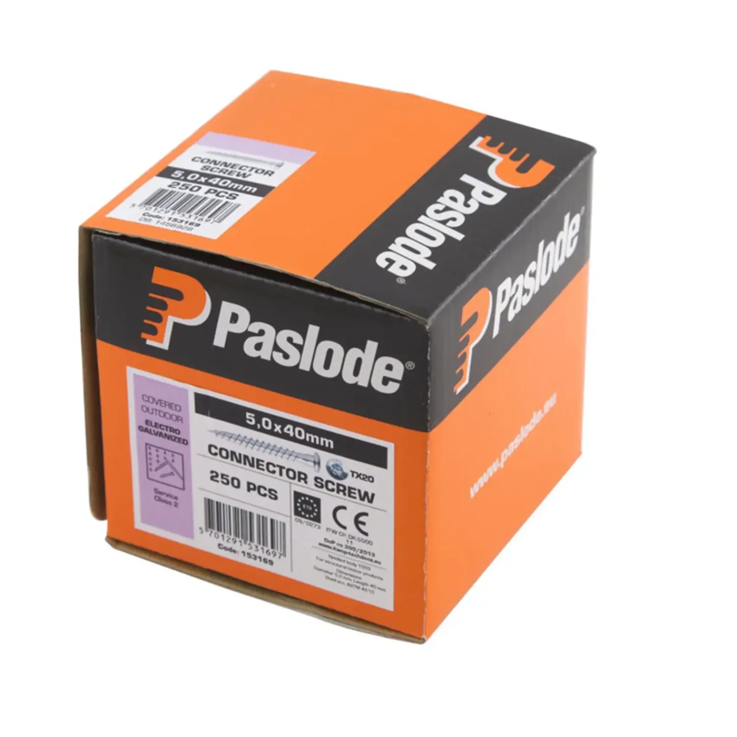 Clearance Paslode Beslagskrue, Tx20 5x25 mm 250 stk