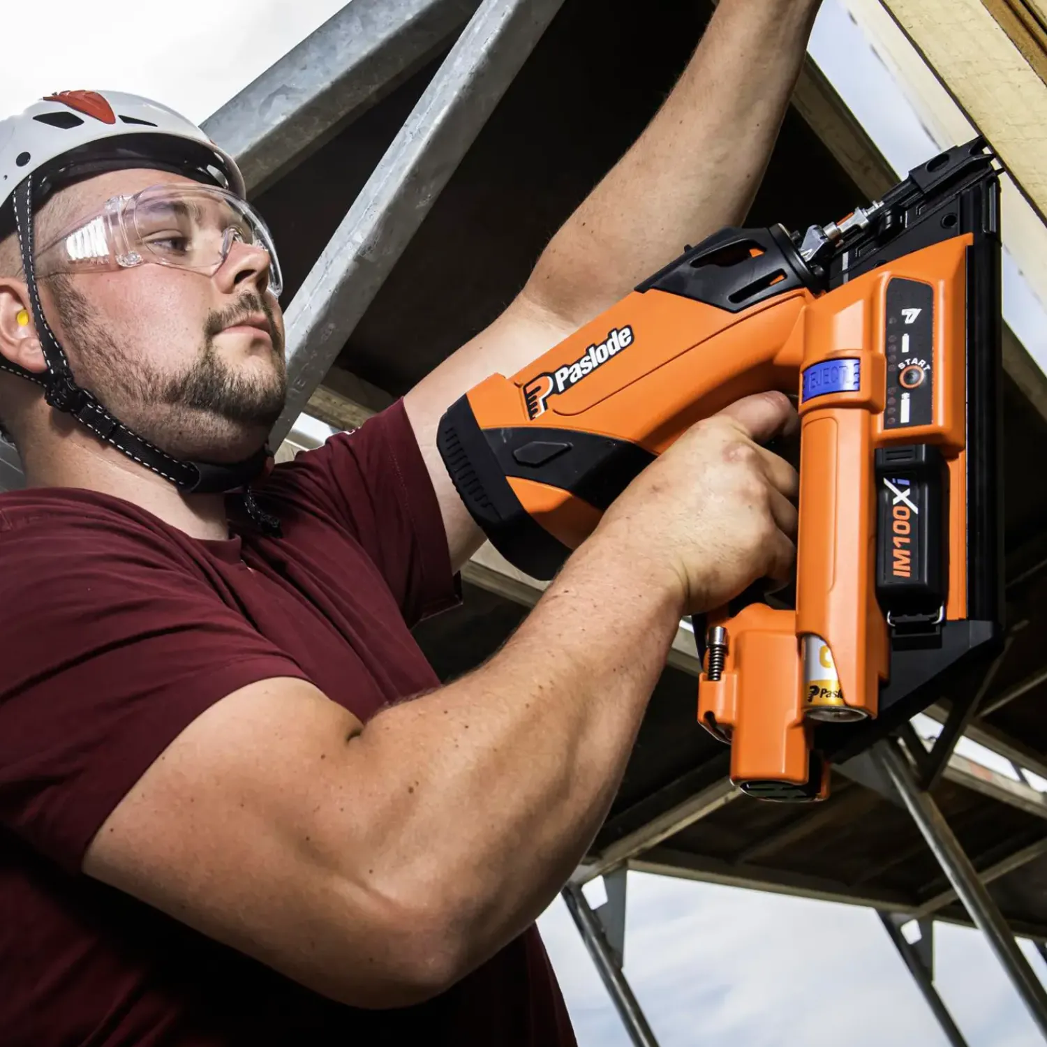 Best Paslode IM100Xi gas sømpistol til 34° 63-100 mm stavsøm