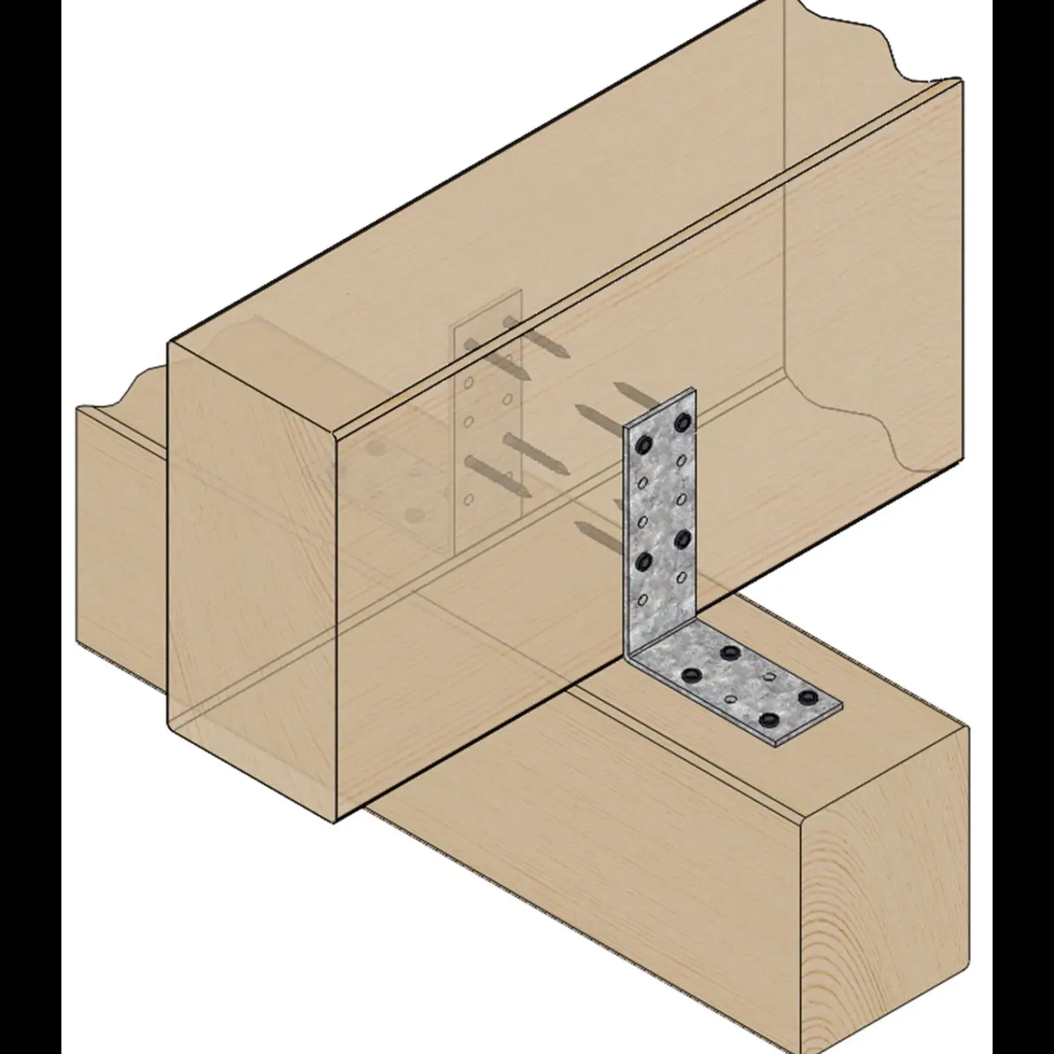 New Paslode vinkelbeslag Type-1 40x90x3x120 mm