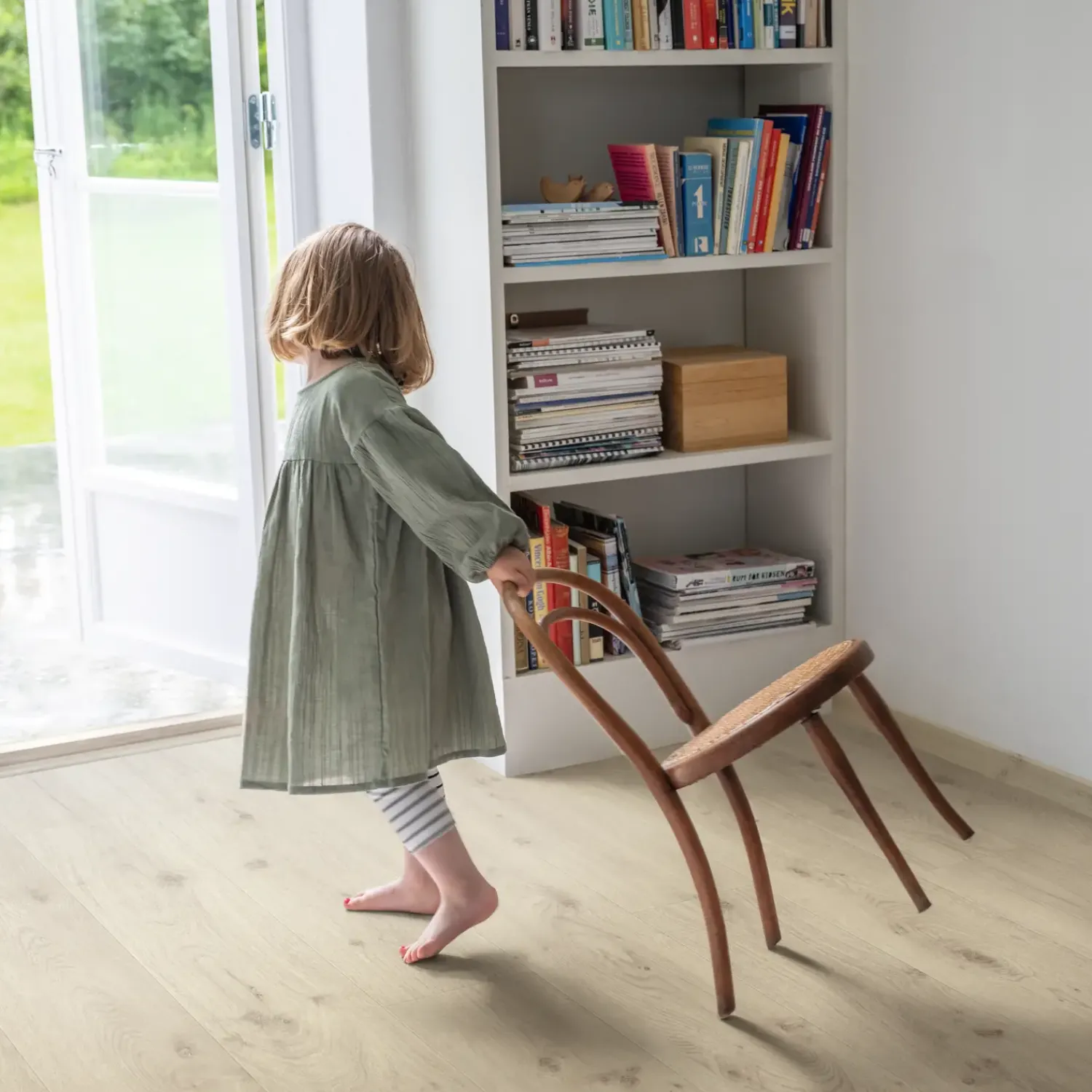 Laminatgulve^Pergo Trondheim laminatgulv 211x2050x9,5 mm light beige oak