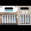Philips Batterier^Alkaline LR6/AA batteri 6+4 stk.