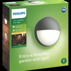 Clearance Philips Capricorn udendørs væglampe antracit