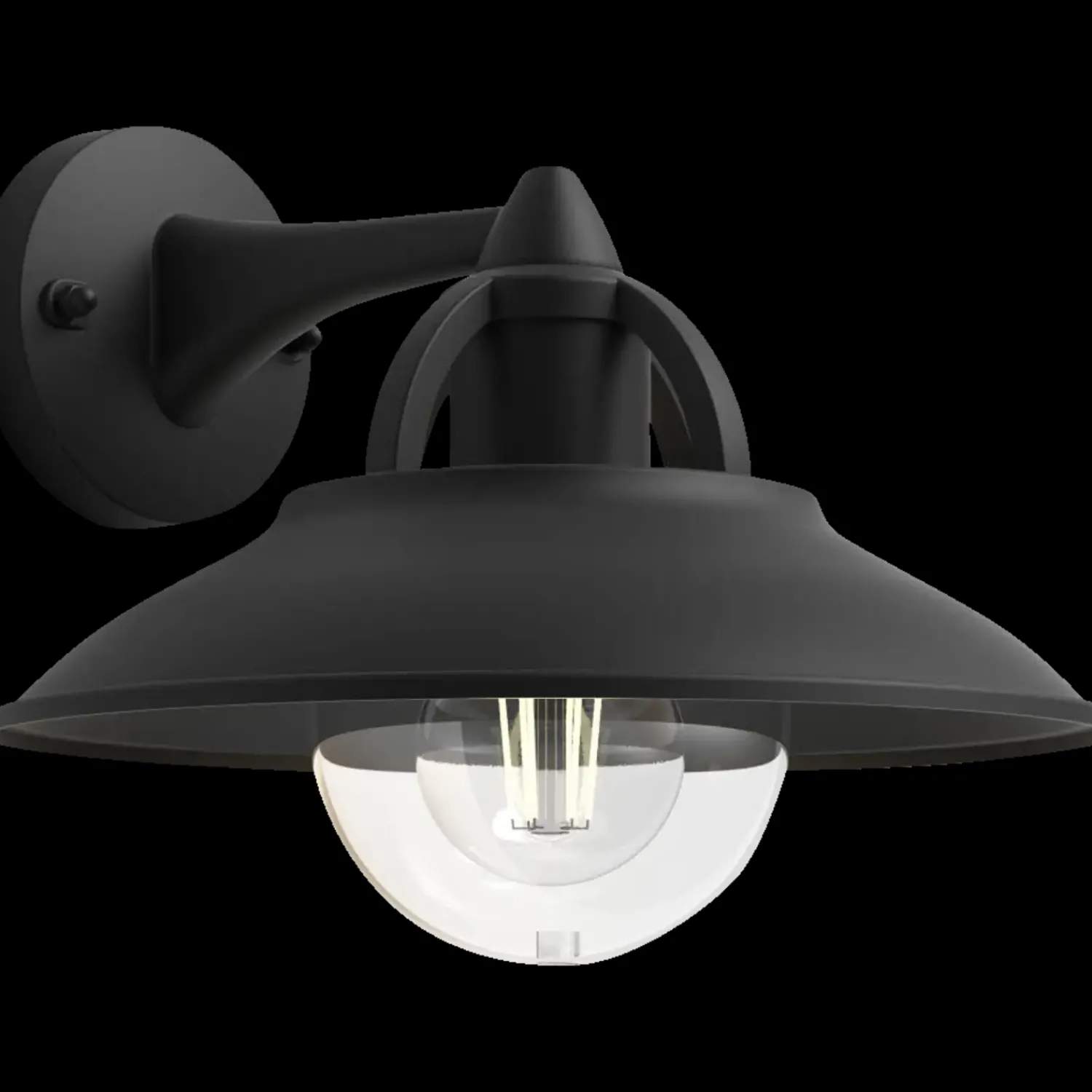 Discount Philips Cormorant udendørs væglampe sort