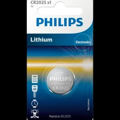 Online Philips CR2025 knapcellebatteri 1 stk.