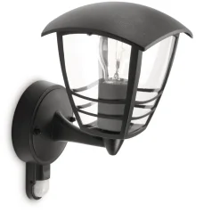 Clearance Philips Creek udendørs væglampe med sensor sort