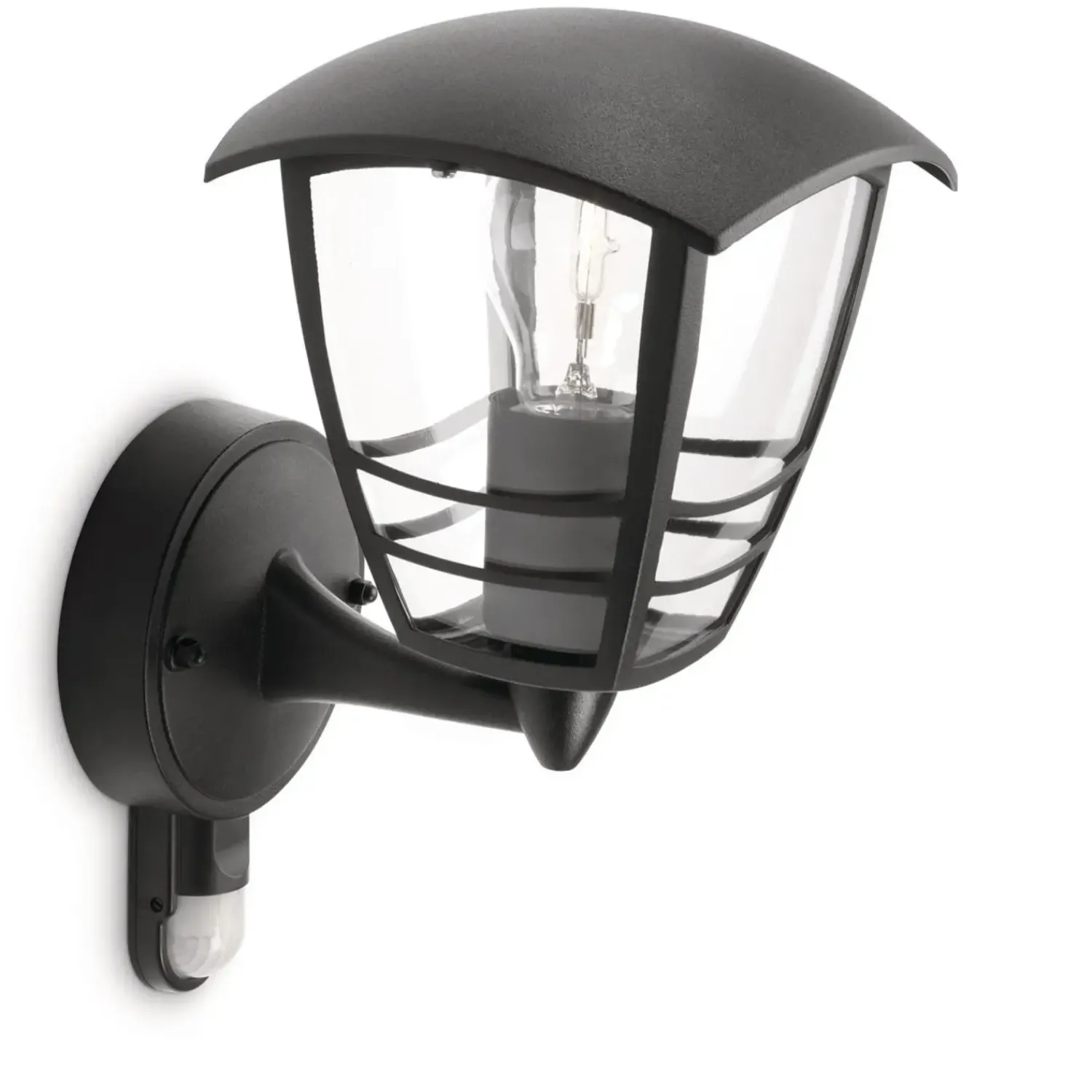 Clearance Philips Creek udendørs væglampe med sensor sort