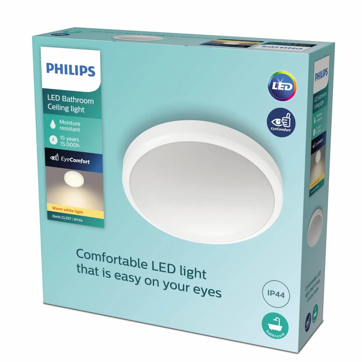 Discount Philips Doris plafond 17W nikkel