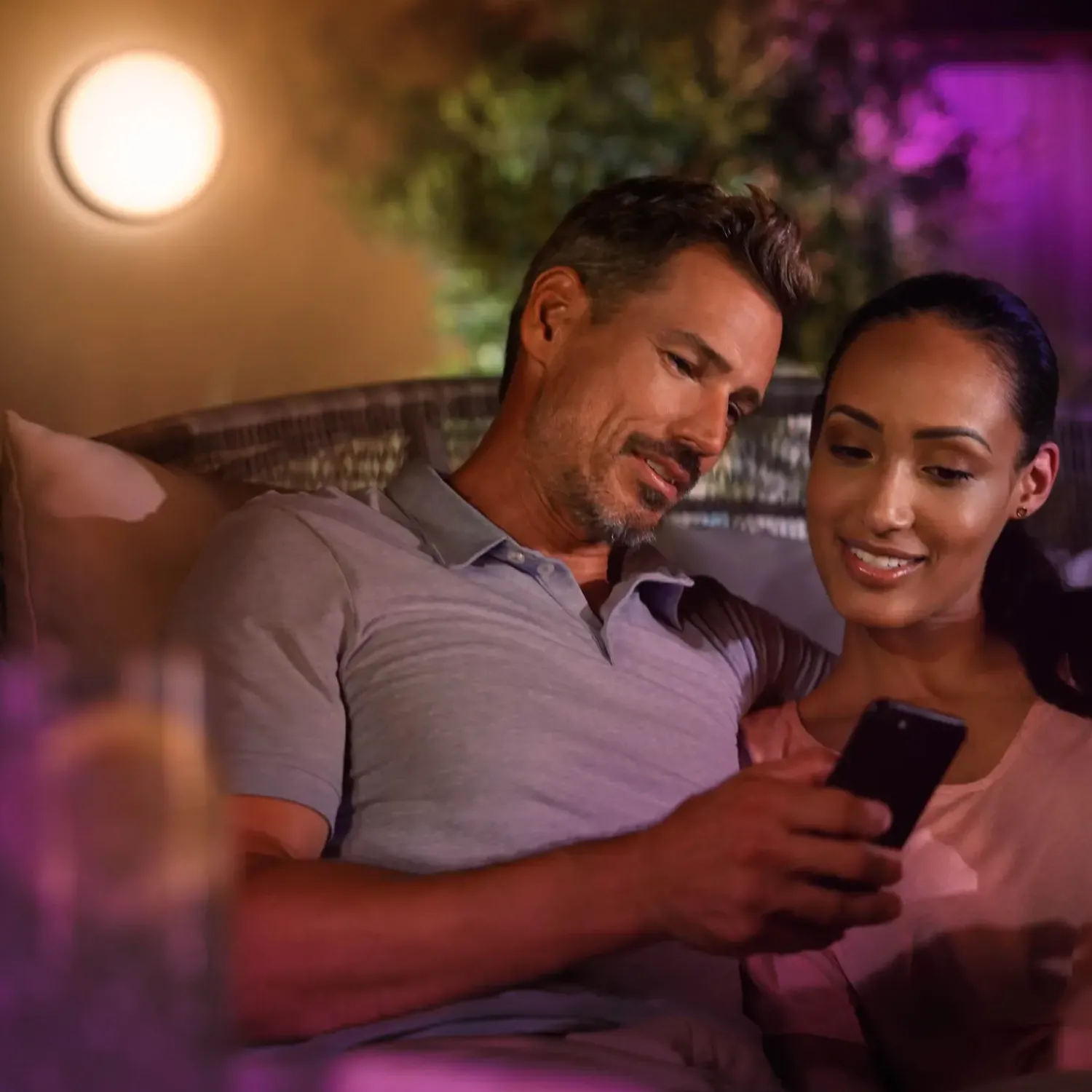 Clearance Philips Hue Daylo udendørs væglampe 15W sort