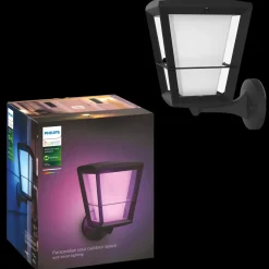 Sale Philips Hue Econic udendørs væglampe sort