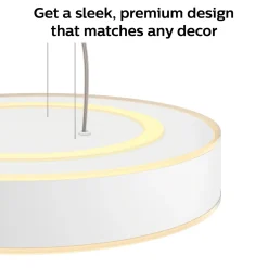 Philips Hue Loftlamper^Enrave pendel Ø42,5 mm 33,5W hvid