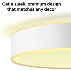 Philips Hue Loftlamper^Enrave S plafond Ø26,1 cm 9,6W hvid
