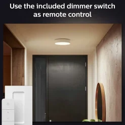 Philips Hue Loftlamper^Enrave S plafond Ø26,1 cm 9,6W hvid