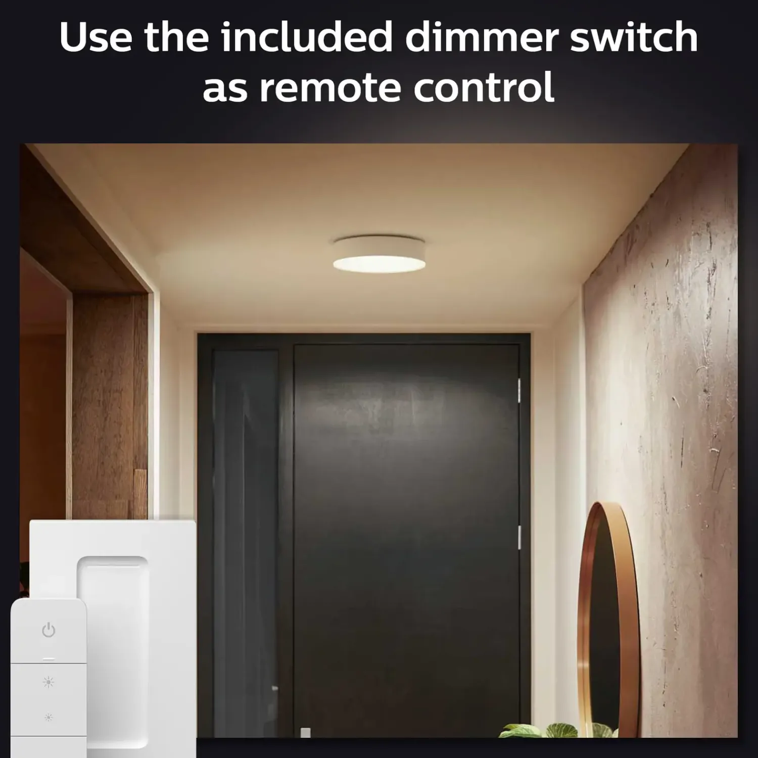 Philips Hue Loftlamper^Enrave S plafond Ø26,1 cm 9,6W hvid