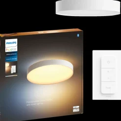 Philips Hue Loftlamper^Enrave XL plafond Ø55,1 cm 48W hvid