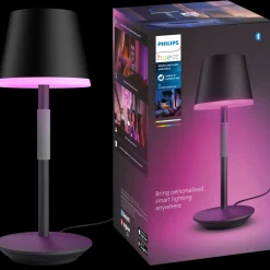 Philips Hue Bordlamper|Smart Home^go bærbar opladelig bordlampe sort