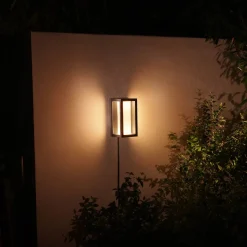 Philips Hue Udendørs Væglamper^Impress udendørs væglampe 2x8W sort