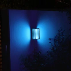 Philips Hue Udendørs Væglamper^Impress udendørs væglampe 2x8W sort