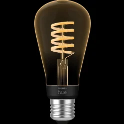 Philips Hue Diverse Led-Pærer^LED edison pære E27 7W ST64 filament hvid ambie