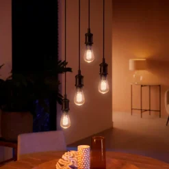 Philips Hue Diverse Led-Pærer^LED edison pære E27 7W ST64 filament hvid ambie