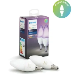 Philips Hue E14 Pærer^White and color ambiance dobbeltpakke E14 LED