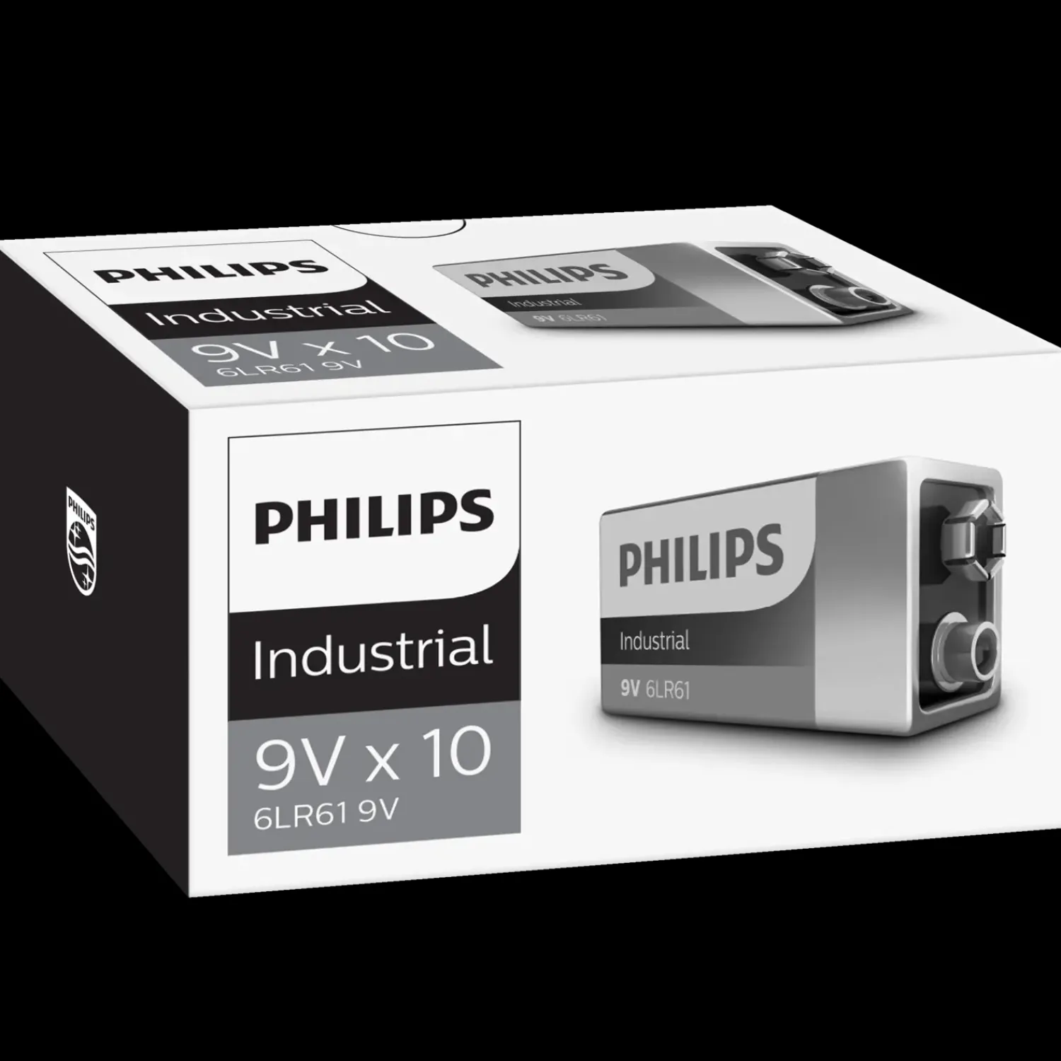 Online Philips Industrial 9V (LR61) batteri - pk. á 10 stk.