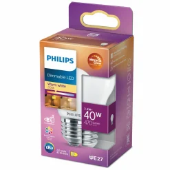 Best Philips Kerte & Luster LED pære 40W E27 varmt skær